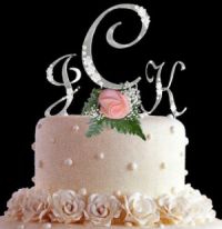 personalized wedding cake top